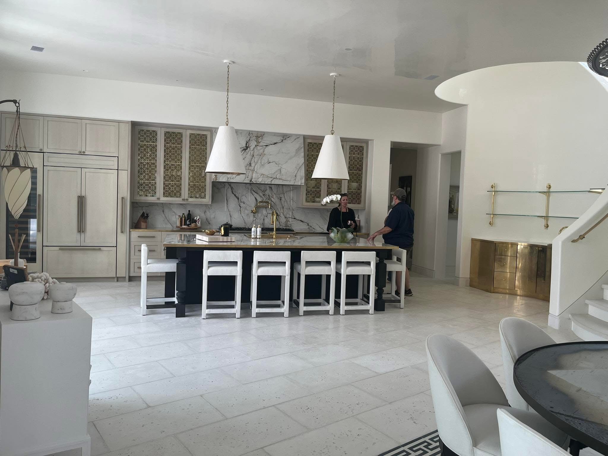 Luxury open-concept kitchen
