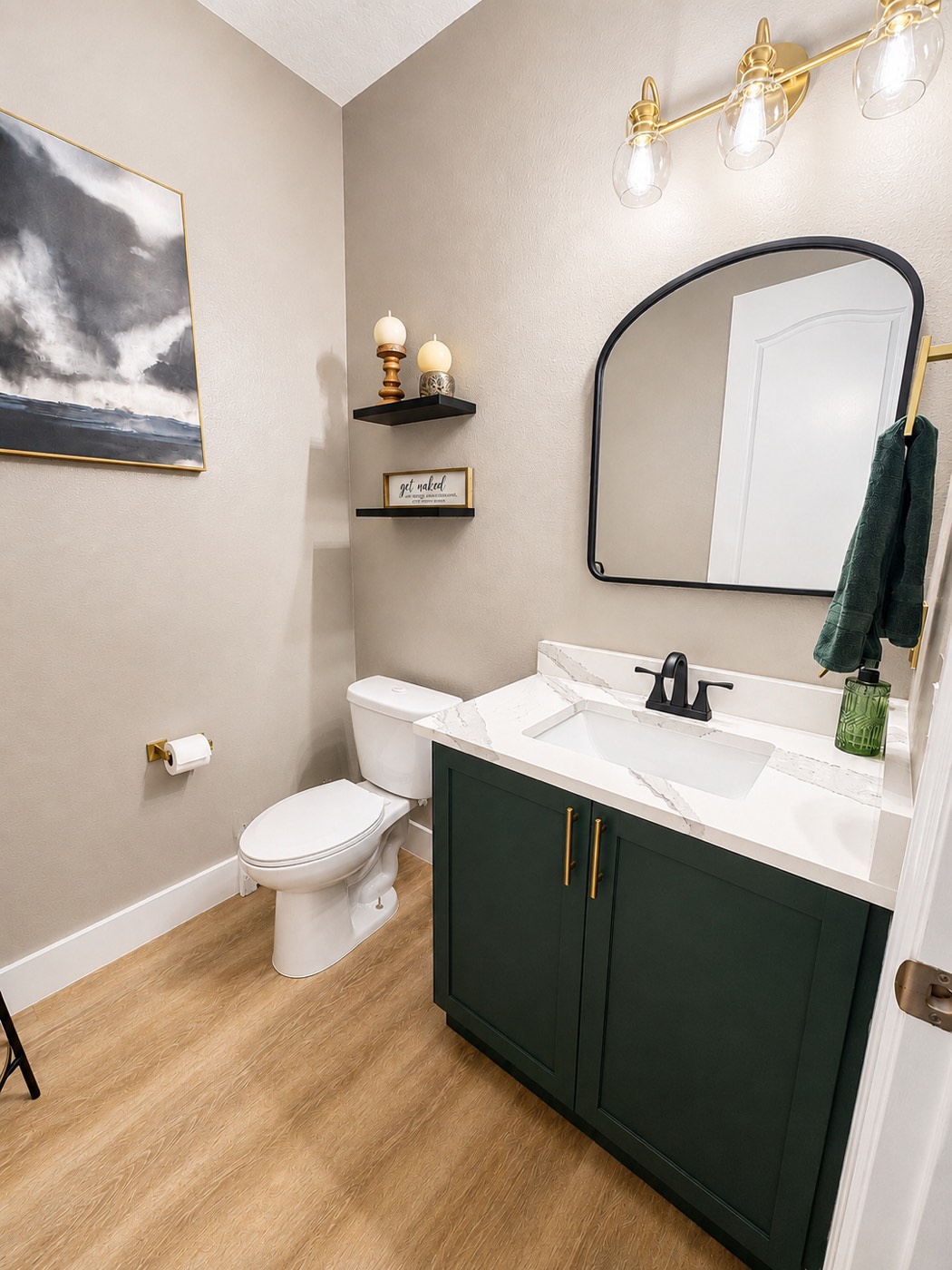 Remodeled half bath
