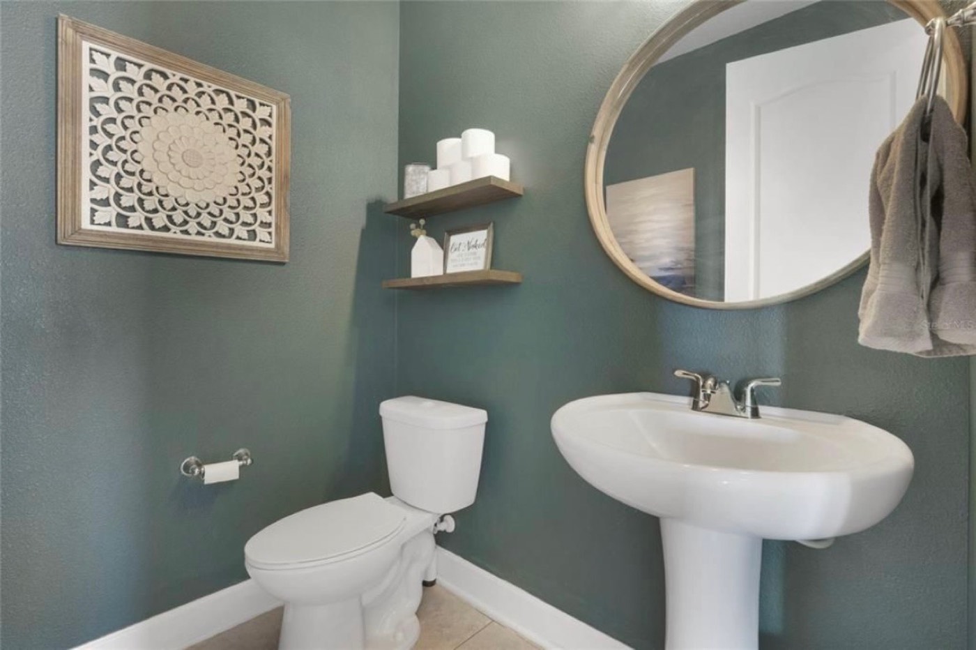 Half bath before remodel